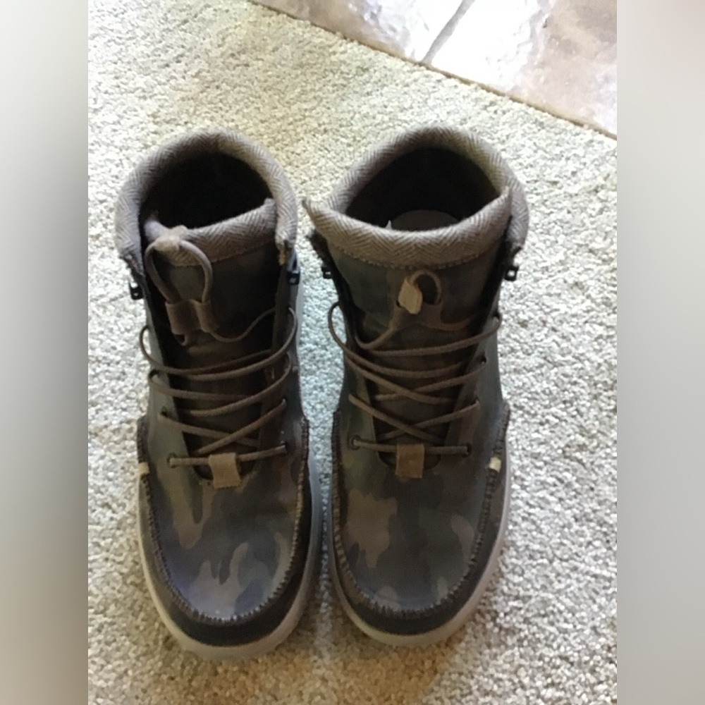 Hey Dude…Men’s camouflage boots, size 12